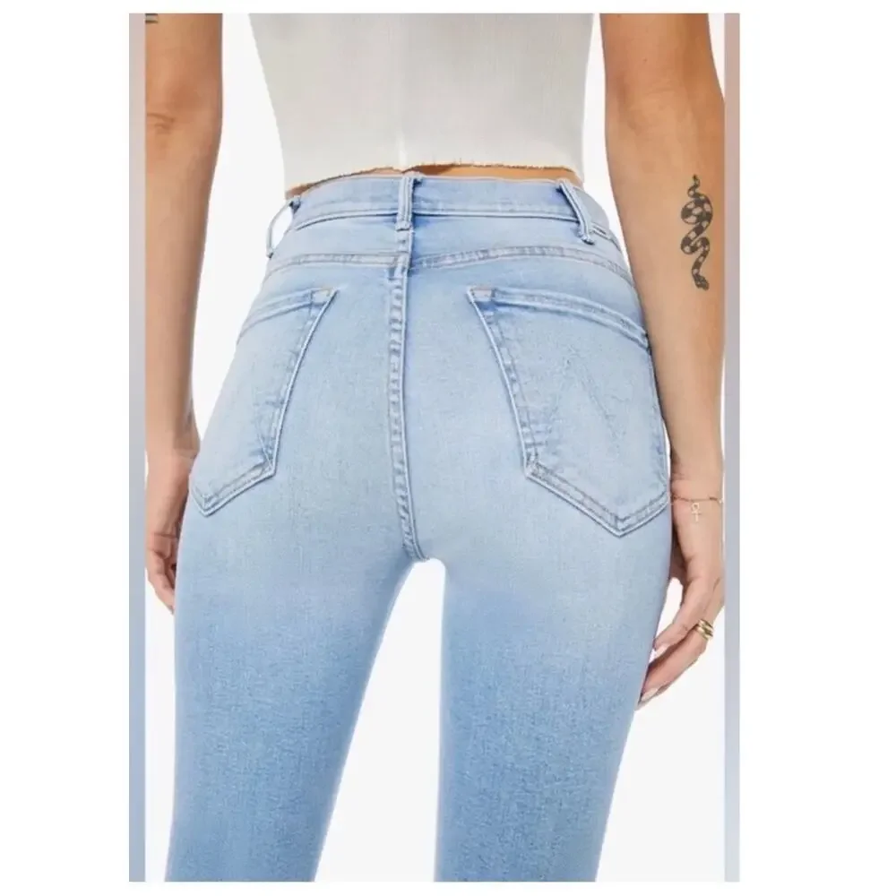 Mother The Hustler Ankle Fray Jeans In Limited Edition Size 23 - Picture 4 of 14